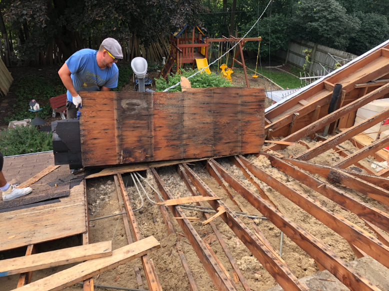 Replacing Rotten Wood on a Roof in Downers Grove, IL